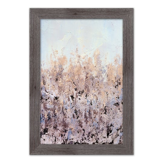 Blush Paint 16" x 24" Western Gray Framed Print